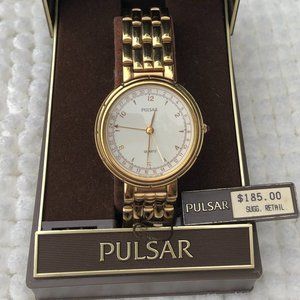 PULSAR Watch Stainless Gold Tone Metal Bracelet